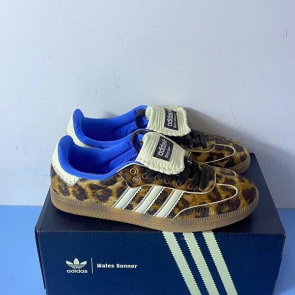 Adidas x Wales Bonner Samba Pony Leopard Print Women's - Picture 1 of 5